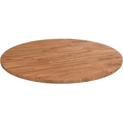 vidaXL Runder Tischplatte Hellbraun Ø60x1,5 cm Behandelt Massiv Eichenholz - Tischplatte vidaXL Runder Tischplatte Hellbraun Ø60x1,5 cm Behandelt Massiv Eichenholz - Tischplatte