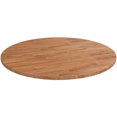 vidaXL Runder Tischplatte Hellbraun Ø70x1,5 cm behandeltes Massivholz Eiche vidaXL Runder Tischplatte Hellbraun Ø70x1,5 cm behandeltes Massivholz Eiche