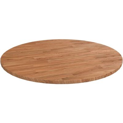 vidaXL Tablero de mesa redonda marrón claro Ø90x1,5 cm de roble tratado vidaXL Tablero de mesa redonda marrón claro Ø90x1,5 cm de roble tratado