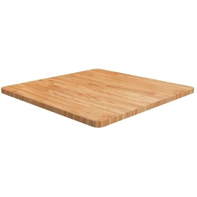 vidaXL Vierkante Eiken Tafel - 70x70cm Rustiek Houten Blad vidaXL Vierkante Eiken Tafel - 70x70cm Rustiek Houten Blad