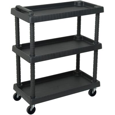 MAISONCHIC - 3-Tier Cart - Schwarz - 75x37.5x92 cm - Werkzeugwagen MAISONCHIC - 3-Tier Cart - Schwarz - 75x37.5x92 cm - Werkzeugwagen