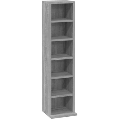 vidaXL CD-skab Grey Sonoma - Opbevarings Organizer Hylde - CD Opbevaringsenhed vidaXL CD-skab Grey Sonoma - Opbevarings Organizer Hylde - CD Opbevaringsenhed