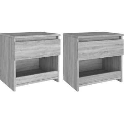 vidaXL 815132 Nachttisch - Holzwerkstoff - Grau Sonoma - Nachttisch vidaXL 815132 Nachttisch - Holzwerkstoff - Grau Sonoma - Nachttisch