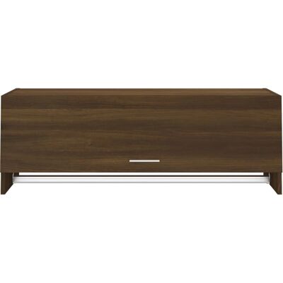 Armoire en bois multicouche - Marron, 100x32,5x35cm - Publicité Armoire en bois multicouche - Marron, 100x32,5x35cm - Publicité