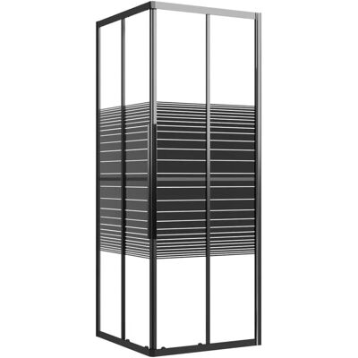 vidaXL Musta ja Läpinäkyvä 80x80x180 cm ESG Suihkutuoli - Suihkutuoli vidaXL Musta ja Läpinäkyvä 80x80x180 cm ESG Suihkutuoli - Suihkutuoli