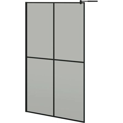 vidaXL Parete doccia 118x190 cm Vetro temperato scuro - Parete doccia vidaXL Parete doccia 118x190 cm Vetro temperato scuro - Parete doccia