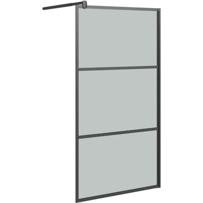 vidaXL Walk-in Duschewand 100x195cm Dunkles ESG Glas Schwarze Duschkabine - Duschwand vidaXL Walk-in Duschewand 100x195cm Dunkles ESG Glas Schwarze Duschkabine - Duschwand
