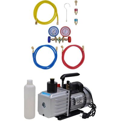 vidaXL Vacuümpomp - 2-weg manometer set - voor airconditioning vidaXL Vacuümpomp - 2-weg manometer set - voor airconditioning