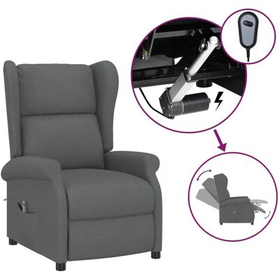 vidaXL Fauteuil d'accent - Reclinable électrique - Gris - Publicité vidaXL Fauteuil d'accent - Reclinable électrique - Gris - Publicité