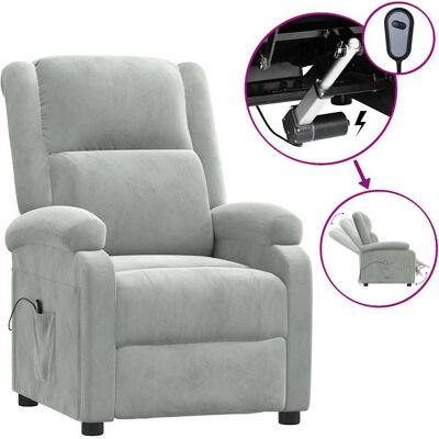 VIDAXL Fauteuil Récamier Électrique - Velours Doux, Réglable, Durable - Publicité VIDAXL Fauteuil Récamier Électrique - Velours Doux, Réglable, Durable - Publicité