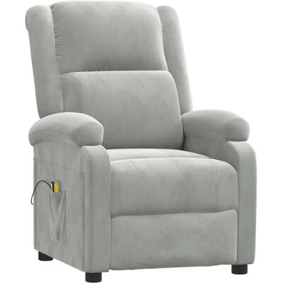 Vidaxl Elektrisk Massagesofa - Blødt Fløjl - Reclinestol Vidaxl Elektrisk Massagesofa - Blødt Fløjl - Reclinestol