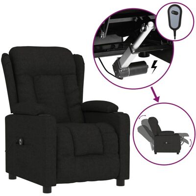 VidaXL Akzentstuhl - Elektrischer Relaxsessel - Schwarz VidaXL Akzentstuhl - Elektrischer Relaxsessel - Schwarz