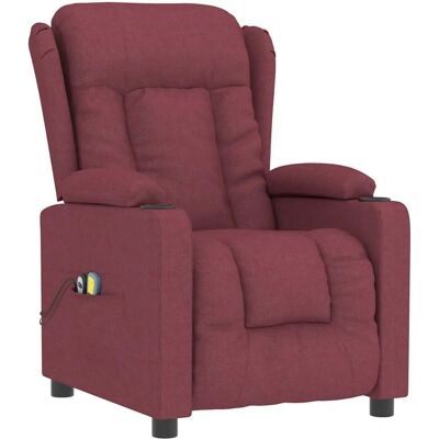 Fauteuil de Massage Électrique VIDAXL - Rosso Vino - 3 Positions - Tissu Respirant - Publicité Fauteuil de Massage Électrique VIDAXL - Rosso Vino - 3 Positions - Tissu Respirant - Publicité