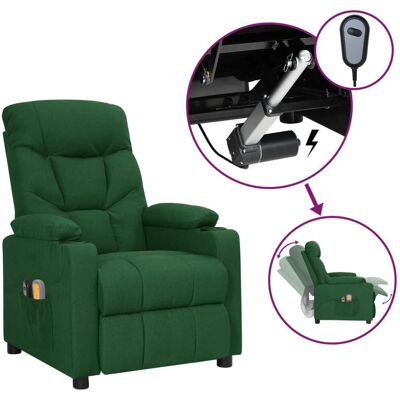 Fauteuil de massage électrique VidaXL - Vert - Reclinable, Vibrations, Confortable - Publicité Fauteuil de massage électrique VidaXL - Vert - Reclinable, Vibrations, Confortable - Publicité