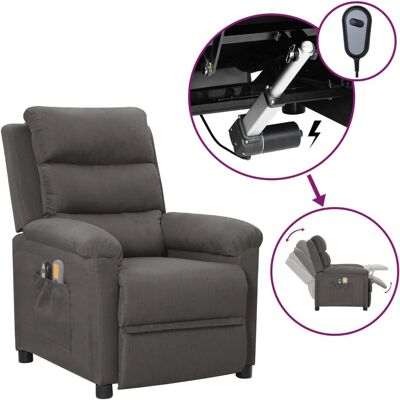 Fauteuil de Massage Électrique VidaXL Gris Foncé Fauteuil de Massage Électrique VidaXL Gris Foncé