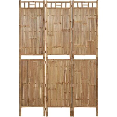 vidaXL Paravent en bambou 3 panneaux 120x180 cm - Publicité vidaXL Paravent en bambou 3 panneaux 120x180 cm - Publicité
