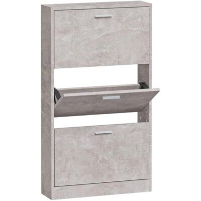 vidaXL Schuhschrank Beton Grau 59x17x108 cm - Schuhaufbewahrung vidaXL Schuhschrank Beton Grau 59x17x108 cm - Schuhaufbewahrung