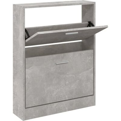 vidaXL Schuhschrank Beton Grau 59x17x81 cm - Aufbewahrungsmöbel vidaXL Schuhschrank Beton Grau 59x17x81 cm - Aufbewahrungsmöbel