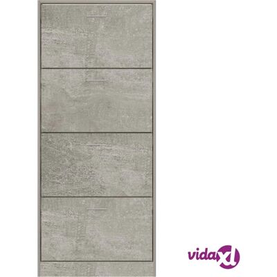 VidaXL Schuhschrank Beton Grau - Stauraum 2 Schubladen VidaXL Schuhschrank Beton Grau - Stauraum 2 Schubladen