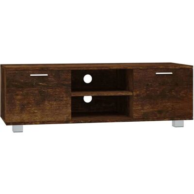 vidaXL Rauch Eichen TV-Schrank - Moderner Stauraum vidaXL Rauch Eichen TV-Schrank - Moderner Stauraum