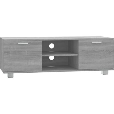 vidaXL Harmaa Sonoma 120x40,5x35 cm Vanerinen TV-kaappi vidaXL Harmaa Sonoma 120x40,5x35 cm Vanerinen TV-kaappi