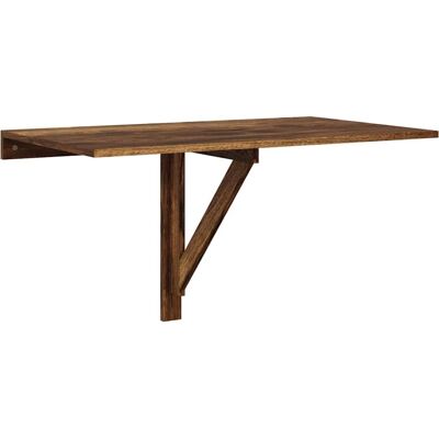 vidaXL Opvouwbare Wandtafel Gerookt Eiken Kantoor - Wandtype vidaXL Opvouwbare Wandtafel Gerookt Eiken Kantoor - Wandtype