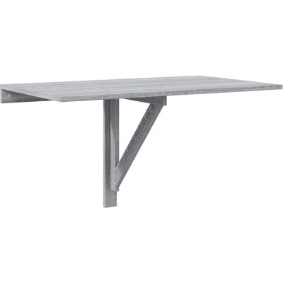 vidaXL Grijze Sonoma Vouwbare Wandtafel - Wandtafel vidaXL Grijze Sonoma Vouwbare Wandtafel - Wandtafel