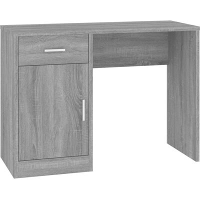 vidaXL 342657 Schreibtisch mit Schublade & Schrank - Grau Sonoma vidaXL 342657 Schreibtisch mit Schublade & Schrank - Grau Sonoma