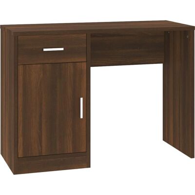 vidaXL Schreibtisch mit Schublade und Schrank - Eichenbraun - Schreibtisch vidaXL Schreibtisch mit Schublade und Schrank - Eichenbraun - Schreibtisch