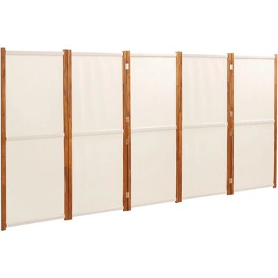 vidaXL Clôture de pièce blanc crème 350x180 cm - Publicité vidaXL Clôture de pièce blanc crème 350x180 cm - Publicité