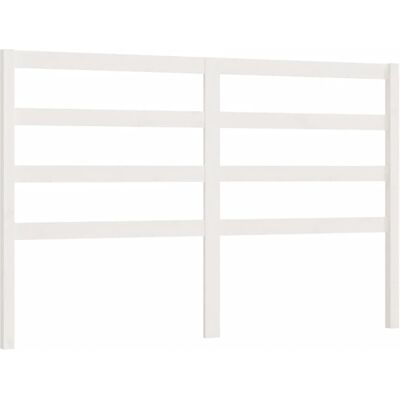 vidaXL Weiße Kopfteil 126x4x100 cm - Holz, Modernes Design vidaXL Weiße Kopfteil 126x4x100 cm - Holz, Modernes Design