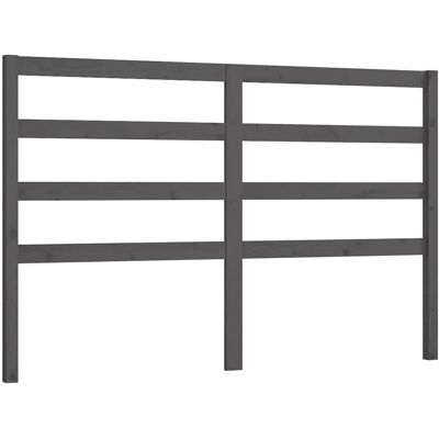 vidaXL Kopfteil Grau 166x4x100 cm Massives Kiefernholz - Kopfteil vidaXL Kopfteil Grau 166x4x100 cm Massives Kiefernholz - Kopfteil