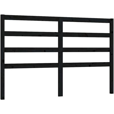 vidaXL Kopfteil Schwarz 166x4x100 cm Massiv Kiefernholz - Kopfteil vidaXL Kopfteil Schwarz 166x4x100 cm Massiv Kiefernholz - Kopfteil