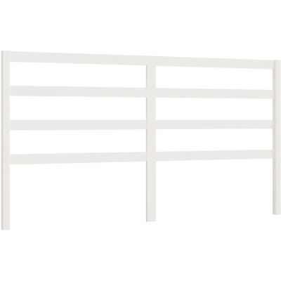 vidaXL Kopfteil Weiß 206x4x100 cm Massiv Kiefernholz - Kopfteil vidaXL Kopfteil Weiß 206x4x100 cm Massiv Kiefernholz - Kopfteil