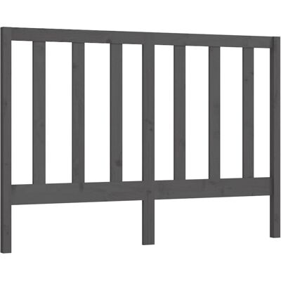 vidaXL Kopfteil Grau 146x4x100 cm Massives Kiefernholz - Kopfteil vidaXL Kopfteil Grau 146x4x100 cm Massives Kiefernholz - Kopfteil