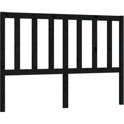 vidaXL Kopfteile Schwarz 126x4x100 cm Massiv Kiefernholz - Kopfteil vidaXL Kopfteile Schwarz 126x4x100 cm Massiv Kiefernholz - Kopfteil