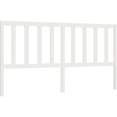 vidaXL Kopfteil Weiß 206x4x100 cm Massives Kiefernholz - Kopfteil vidaXL Kopfteil Weiß 206x4x100 cm Massives Kiefernholz - Kopfteil
