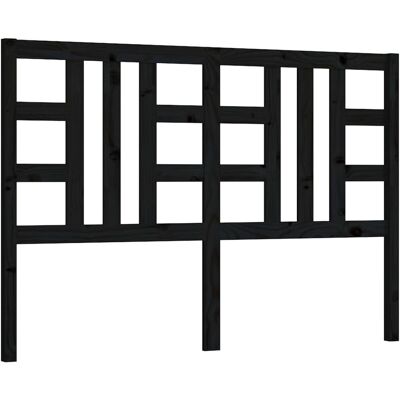 vidaXL Kopfteil Schwarz 166x4x100 cm Massiv Kiefernholz - Kopfteil vidaXL Kopfteil Schwarz 166x4x100 cm Massiv Kiefernholz - Kopfteil