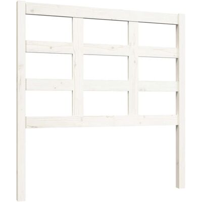 vidaXL Sänkyjen päätyvalaisin Valkoinen 95.5x4x100 cm Massiivinen Kelo - Sänkyjen pääty vidaXL Sänkyjen päätyvalaisin Valkoinen 95.5x4x100 cm Massiivinen Kelo - Sänkyjen pääty