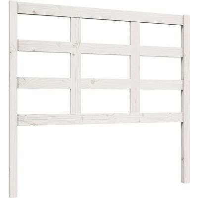 vidaXL Weiß Kopfteil - Holzbettgestell Dekor - 125.5x4x100cm vidaXL Weiß Kopfteil - Holzbettgestell Dekor - 125.5x4x100cm