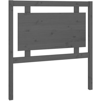 vidaXL Bettkopfteil Grau 95.5x4x100 cm Massives Kiefernholz - Bettkopfteil vidaXL Bettkopfteil Grau 95.5x4x100 cm Massives Kiefernholz - Bettkopfteil