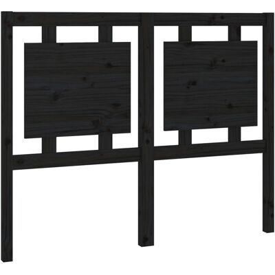 vidaXL Hoofdbord Zwart 205,5x4x100 cm Massief dennenhout - Hoofdbord vidaXL Hoofdbord Zwart 205,5x4x100 cm Massief dennenhout - Hoofdbord