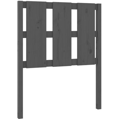 vidaXL Kopfteil Grau 80.5x4x100 cm Massives Kiefernholz - Kopfteil vidaXL Kopfteil Grau 80.5x4x100 cm Massives Kiefernholz - Kopfteil
