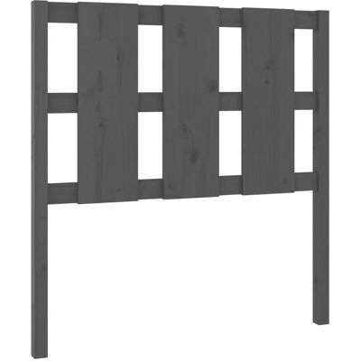 vidaXL Kopfteil Grau 95.5x4x100 cm Massiv Kiefer - Kopfteil vidaXL Kopfteil Grau 95.5x4x100 cm Massiv Kiefer - Kopfteil