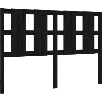 vidaXL Kopfteil Schwarz - Massiv Kiefernholz, Rustikaler Charme vidaXL Kopfteil Schwarz - Massiv Kiefernholz, Rustikaler Charme