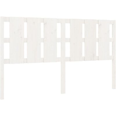 vidaXL Kopfteil Weiß 165.5x4x100 cm Massiv Pinienholz - Kopfteil vidaXL Kopfteil Weiß 165.5x4x100 cm Massiv Pinienholz - Kopfteil