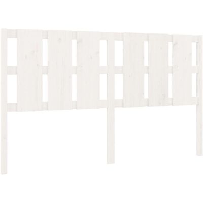 vidaXL Kopfteil Weiß 185.5x4x100 cm Massives Kiefernholz - Kopfteil vidaXL Kopfteil Weiß 185.5x4x100 cm Massives Kiefernholz - Kopfteil