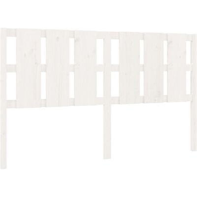 vidaXL Kopfteil Weiß 205.5x4x100 cm Massiv Kiefernholz - Kopfteil vidaXL Kopfteil Weiß 205.5x4x100 cm Massiv Kiefernholz - Kopfteil