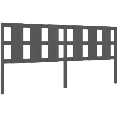vidaXL 818012 Kopfteil Grau 205,5x4x100 cm Rustikales Kiefernholz - Kopfteil vidaXL 818012 Kopfteil Grau 205,5x4x100 cm Rustikales Kiefernholz - Kopfteil