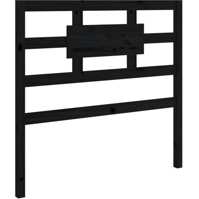 vidaXL Schwarzes Massiv Kiefernholz Bettkopfteil - Moderner Rustikaler Stil vidaXL Schwarzes Massiv Kiefernholz Bettkopfteil - Moderner Rustikaler Stil